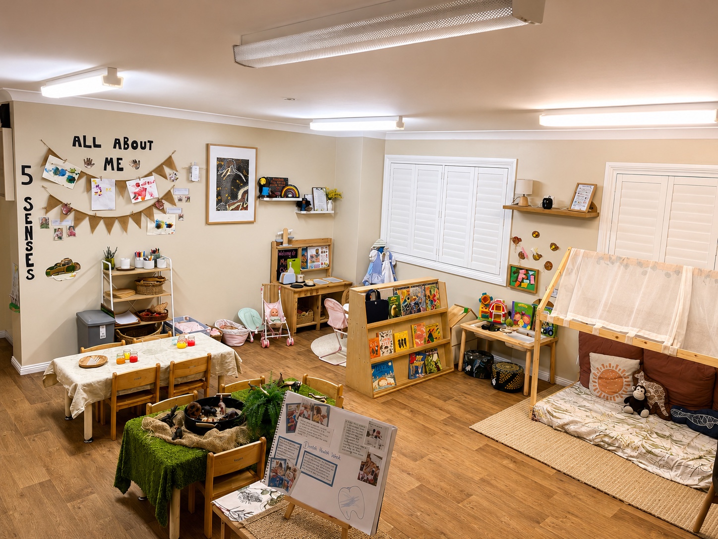 Toddlers exploring and learning at Lakeview Preschool